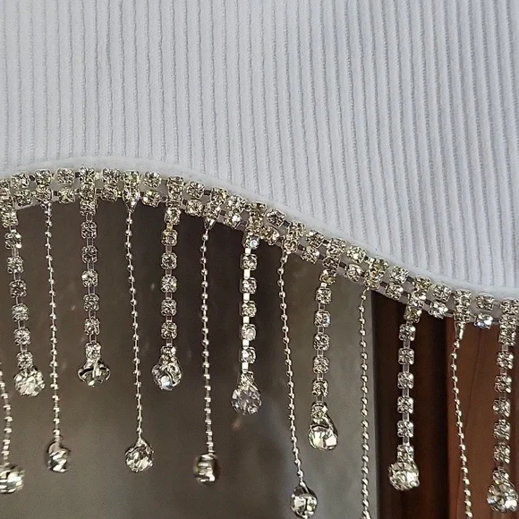 FADED ROSE Bandeau with Rhinestones - Picture 3 of 4